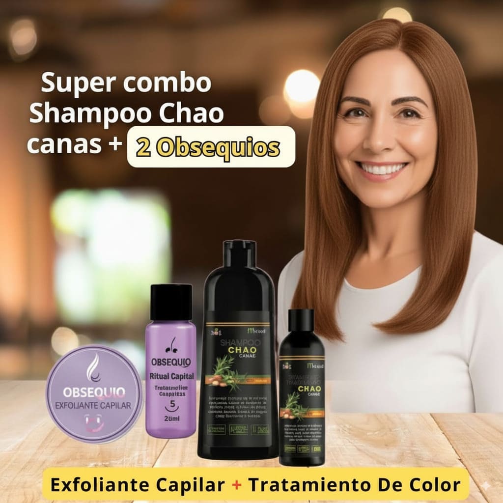 Super Combo Shampoo cubre canas y frizz🎁+ 2 obsequios