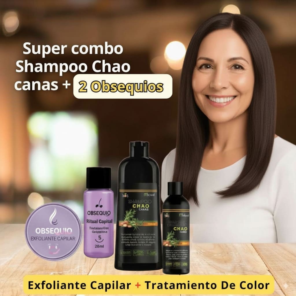 Super Combo Shampoo cubre canas y frizz🎁+ 2 obsequios
