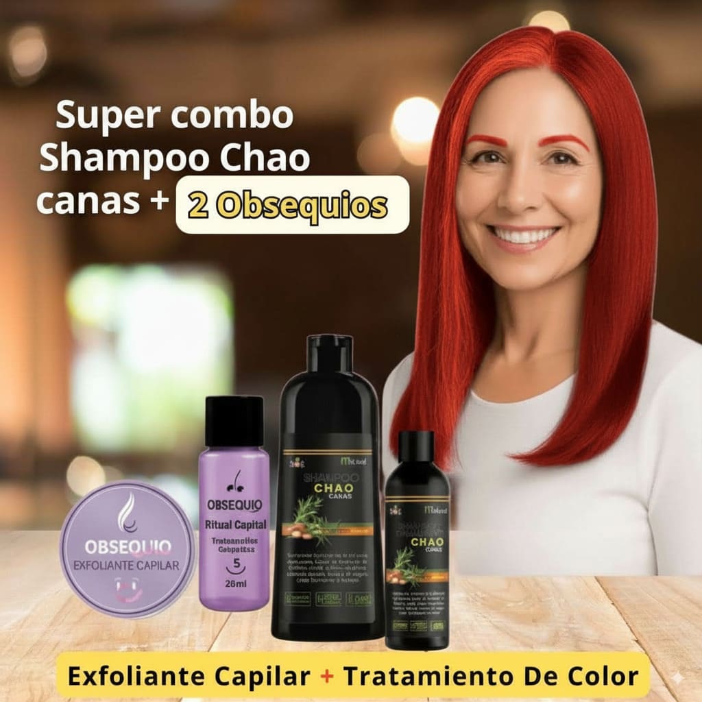 Super Combo Shampoo cubre canas y frizz🎁+ 2 obsequios